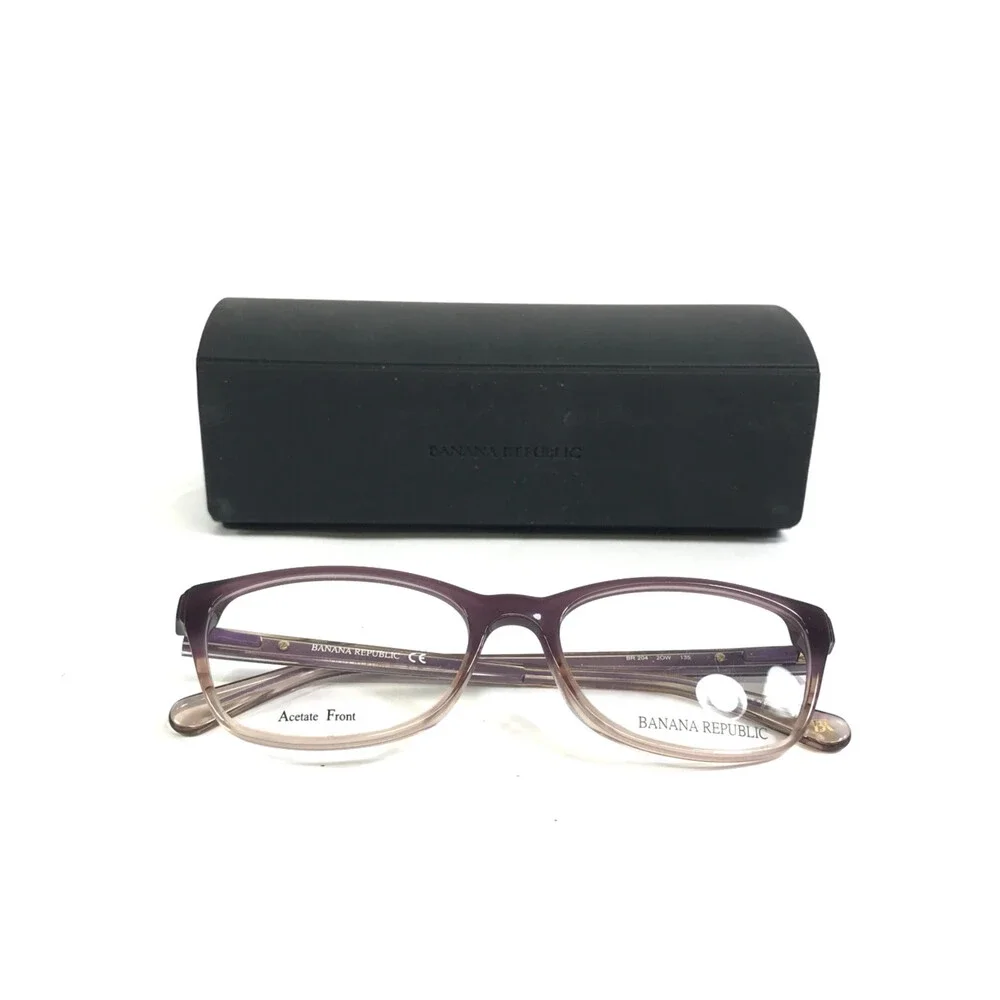 Banana Republic Eyeglasses Frames BR204 2OW Purple Cat Eye Full Rim 52-16-135
